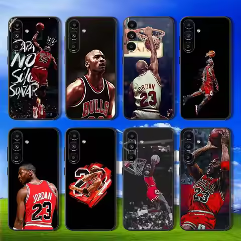 Basketball J-Jordan 23 Phone Case For Samsung Galaxy A13,A21s,A22,A31,A32,A52,A53,A71,A80,Soft Black