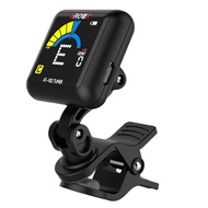 AROMA AT-102 Rechargeable Clip-on Guitar Tuner Built-in Battery USB Cable for Chromatic Guitar Ukule