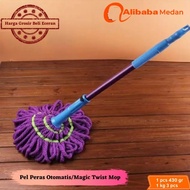 Alibaba Medan Floor Mop Automatic Rotating Magic Twist Mop Automatic Squeeze Floor Mop Tool