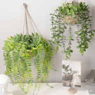 1/2pcs Artificial Hanging Eucalyptus Leaves, Made Of Polyester Fiber, Artificial Plants, Two Shapes 