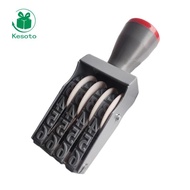 [Kesoto] Number Stamp Business Stamp Number Seal Accessories Symbol Roller Stamp