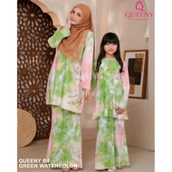 SABELLA LUXE Queeny Kurung 2026 B4 / Baju Kurung Moden Printed Ironless Sedondon Ibu & Anak