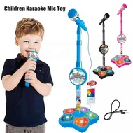 Children's Microphone with Stand Karaoke Song Machine Musical Instrument Toy Super Dazzling Male and