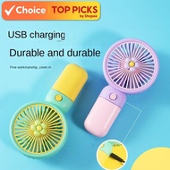 Portable Mini Clip Fan – USB Rechargeable Desk Fan with Battery for Table Use, Small Cooling Kipas Y