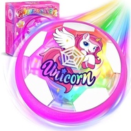 Unicorn Hover Soccer Ball for Girls, Light Up Air Floating Toys for Girls Age 3 4 5 6 7 8 9 10 11 12