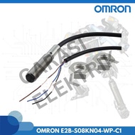Omron Proximity Sensor E2B-S08KN04-WP-C1 Inductive Stainless Steel M8 4mm DC 3-wire NPN NO IP67 Cabl