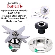 Replacement For Butterfly B-591 B-592 Stainless Steel Blender Blade /mushroom head / Blade lock Part