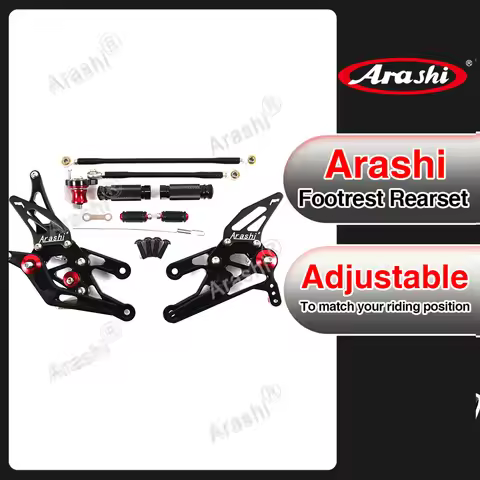 Arashi Motorcycle Rearsets For HONDA CBR1000RR 2004-2007 CNC Adjustable Footrest Foot Rest Footpegs 