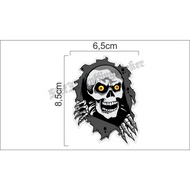 Skull print Sticker, scary skull Sticker