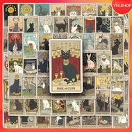 78 Sheets Of Stickers Tarot Cards Gypsy Fortune Telling Cat Card Sticker DIY Waterproof