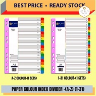PAPER COLOUR INDEX DIVIDER-(A to Z)/ (1 to 31)/INDEX DIVIDER