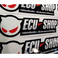 ECU SHOP Glass Sticker