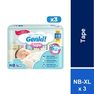 [Carton]Genki Tape Mega NB78/S78/M64/L54/XL42 (x 3 Packs)