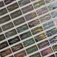 500 Pcs 0.787x0.39 inch Silver High Security Tamper Evident Warranty Void Original Genuine Authentic