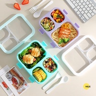 H&X Cute 3-Compartment Bento Box, Leak-Proof, for Kids School Travel