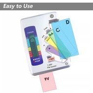 Yakamoz Universal Battery Tester Hand Held Battery Checker Household Battery Life Tester for AAA AA 