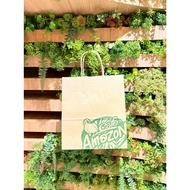 Cafe Amazon Paper Bags Storage Tote Thick bag Gift Shopping