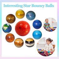 10PCS Solar System Planet Stress Ball Planet Bouncy Ball Educational Toy Bola Elastik Planet 行星弹力球