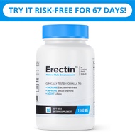 Erectin™ Natural Men Erection Pills, Performance Supplement, Male Enhancement &amp; Erection booster (1 Month/60 Soft Gels)