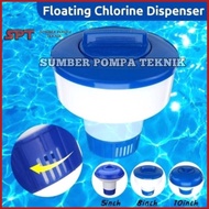 Floating Chlorine Dispenser for Swimming Pools and Chlorine tablet