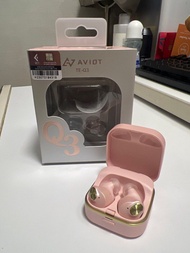 日本AVIOT TE-Q3粉紅色藍牙耳機