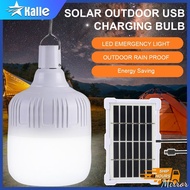 ♕ [Free Solar Panels] 36W/60W/80W Emergency Light 3 Mode USB Rechargeable Light Waterproof Bulb Outd