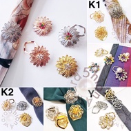 Premium Brooch Ring I Cincin Tudung Bawal I Scarf Ring (Clip)