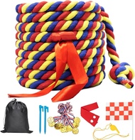Tug of War Rope for Kids and Adults 20/40/60FT Tug a War Rope for Outdoor Games Field Day Family Reu