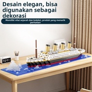 Titanic Block Ship Model Fun Accompanying Titanic Cruise Ship Model Class Children's Toys to Improve