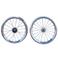 LITEPRO 14-inch Wheelset for Folding Bike 412 Foldie Bike Wheels