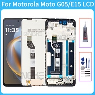 For Motorola Moto E15 G05 LCD Display Touch Screen Digitizer Assembly For Moto E15 LCD G05 With Fram