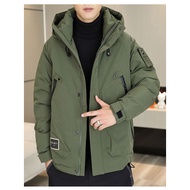 KY-D Winter New50White Duck Down Jacket Men's Loose Hong Kong Style Hooded Jacket Outdoor Windproof down Shell Jacket 2J