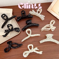 GLINTT.MY - WANITA SEPIT BESAR 12CM COQUETTE & RIBEN BERCORAK DOT DOT WARNA HITAM & PUTIH