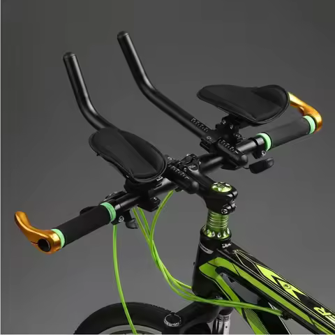 Triathlon Handlebar Extensions Clamp Mounted Aluminum Aero Extensions Padded Aero Extensions 740 G S
