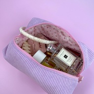 Cherie Puree Corduroy Pouch - Pamela.pixie | กระเป๋าเครื่องสำอางค์ผ้า