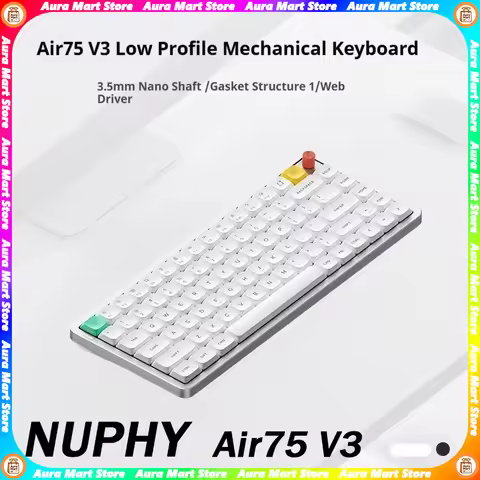 NuPhy Air75 V3 Wireless Low-Profile Mechanical Keyboard Tri Mode Hot Swap 1000Hz 4000mAh Long Endura
