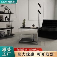 Dining Side Cabinet Kitchen Stainless Steel USM Combination ins Modern Minimalist Shelf Module Metal