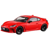 Aoshima Bunka Kyozai 1/32 Rakupla Snap Kit No.10-SR Toyota GR86 2021 Spark Red Colored Plastic Model