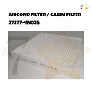 NISSAN BLUEBIRD SYLPHY G10 / TEANA J31 / X-TRAIL T30 / ALMERA N16 / SERENA C24 CABIN FILTER AIRCOND 