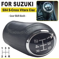 Car Gear shift knob For Suzuki SX4 S-Cross Vitara Ciaz 1.6L 1.4T Manual 5 6 Speed Car Stick Gear Shi