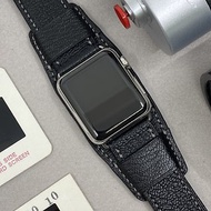Apple Watch 真皮手錶帶, 黑色皮底錶帶, 適合蘋果 iWatch 41mm