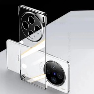 Cho Vivo x100 Pro không khung mạ Ốp điện thoại cho Vivo X90 Pro cộng với HD trong suốt không viền bì