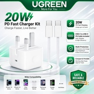 UGREEN 60W USB C to USB C Nylon braided Cable compatible for iphone 17/16/15 PD Fast Charger Cable