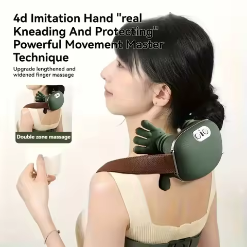 1pc Neck and Shoulder Massager, Electric Neck Massager with Finger Massager, Wireless Professional N