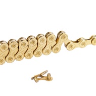 ZTTO 10 Speed MTB Gold Coating Chain Mountain Bicycle Road Bike 10S Golden Link Compatible With Any 
