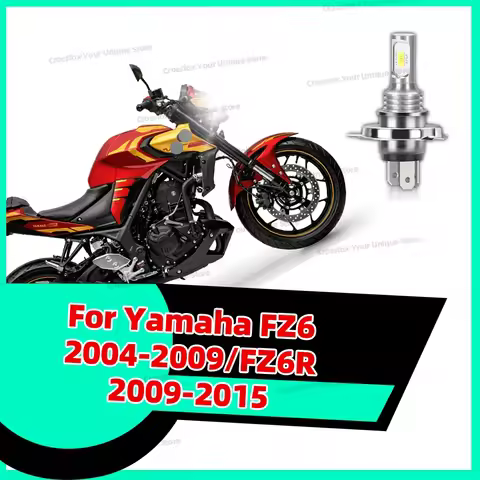 1PC HiLo Beam Moto Light For Yamaha FZ6 2004-2009 For Yamaha FZ6R 2009-2015 2014 2013 2012 LED Motor