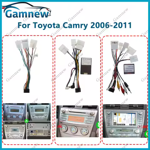 Car Radio Cable 16-pin Power wire harness Connector CAN Bus Adapter For Toyota Camry 2006-2011
