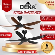 DEKA X-ONE 46" 5 Blades DC Motor 24 Speeds Control + Reverse Baby Ceiling Fan Black / White / Dark W