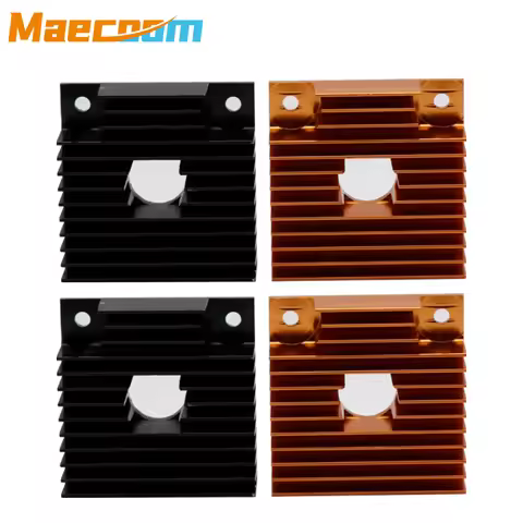 3D Printer Aluminum Motor Heatsink Black Gold Radiator 40 X 40 X 10mm for 42 Stepper Motor MK7/MK8 E