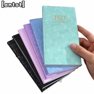 ANTOT A6 Planner Notebook, 2027 Lined Pages 2027 Planner,  Portable Multicolor Weekly Planner Daily 